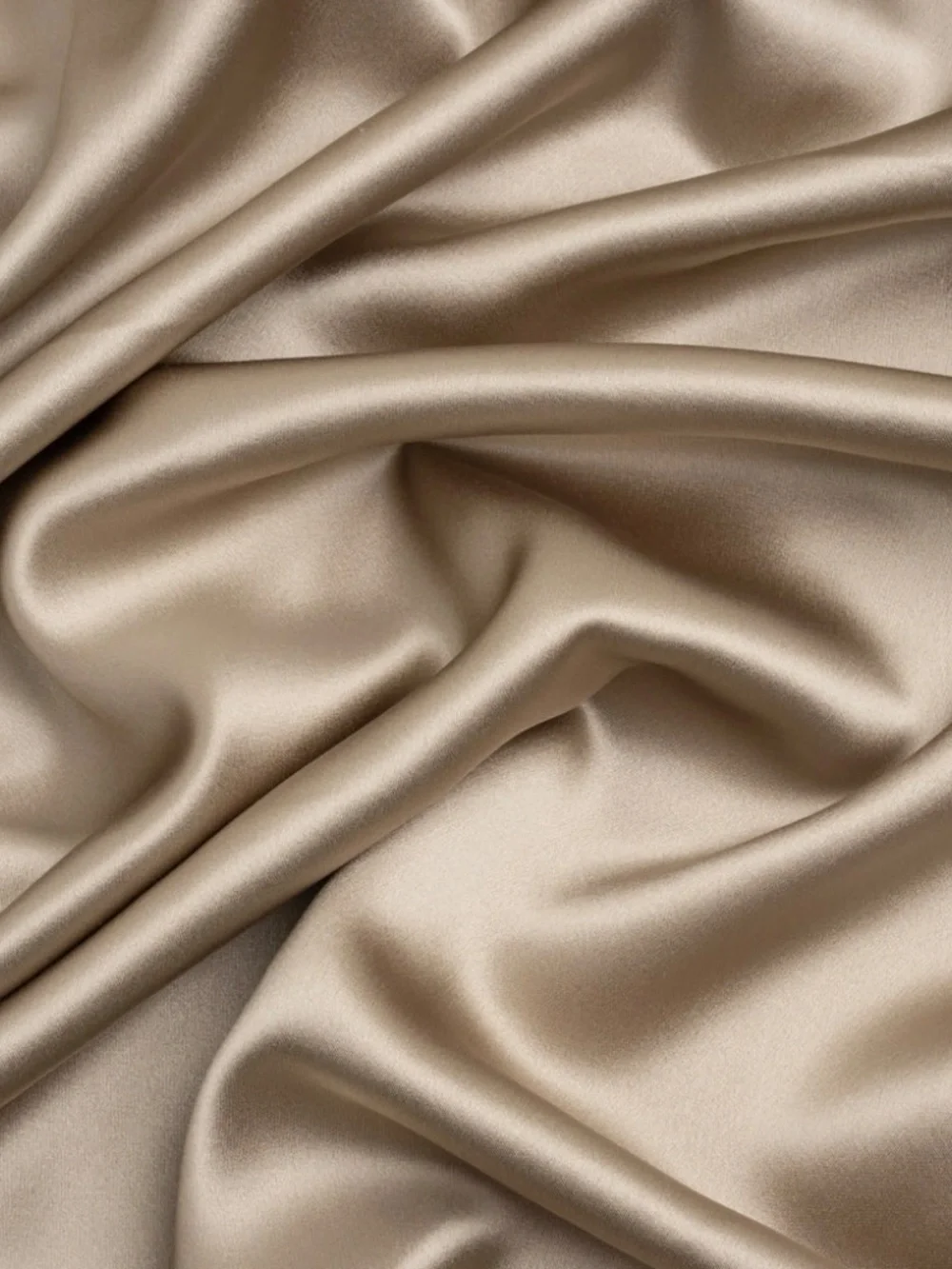 100% SILK SATIN Champagne Large Shawl Scarf Taupe Wedding Cover Up Evening Wrap